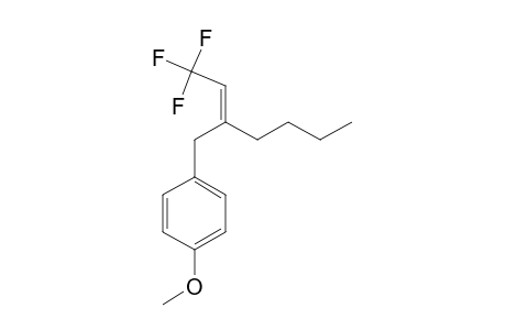 (Z)-1,1,1-TRIFLUORO-3-(4-METHOXYPHENYL)-METHYL-2-HEPTENE