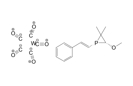 cis-Pentacarbonyl(2-methoxy-3,3-dimethyl-1-styrylphosphirane)tungsten