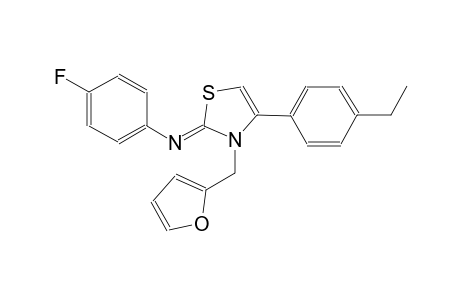benzenamine, N-[(2Z)-4-(4-ethylphenyl)-3-(2-furanylmethyl)thiazolylidene]-4-fluoro-