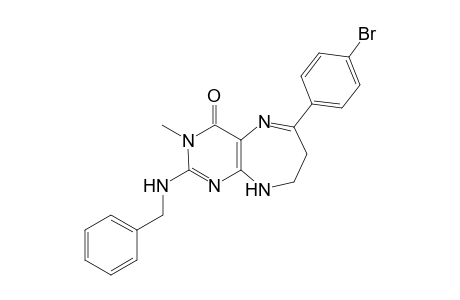 2-(Benzylamino)-6-(4-bromophenyl)-8,9-dihydro-3-methyl-3H-pyrimido[4,5-b][1,4]diazepin-4(7H)-one