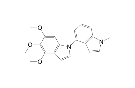 4,5,6-Trimethoxy-1'-methyl-1H-[1,4']biindolyl