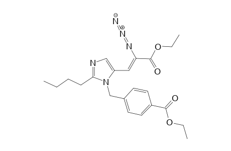 .alpha.-Azido-.beta.-[2-butyl-1-(4-carboethoxybenzyl)-imidazol-5-yl]acrylate