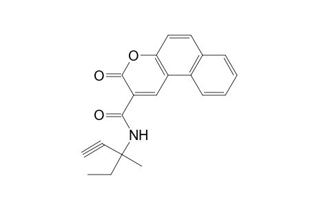 N-(1-ethyl-1-methyl-prop-2-ynyl)-3-keto-benzo[f]chromene-2-carboxamide