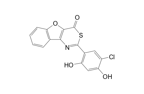 2-(5-Chloro-2,4-dihydroxyphenyl)-4H-benzofuro[3,2-d][1,3]thiazin-4-one