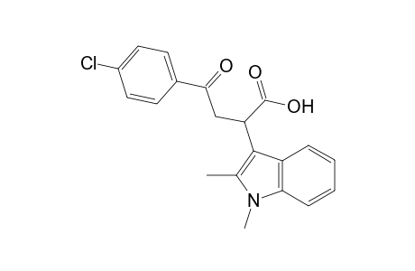 .beta.-(p-Chlorobenzoyl-.alpha.-(1,2-dimethylindol-3-yl)propionic acid