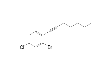 2-Bromo-4-chloro-1-(hept-1-ynyl)benzene