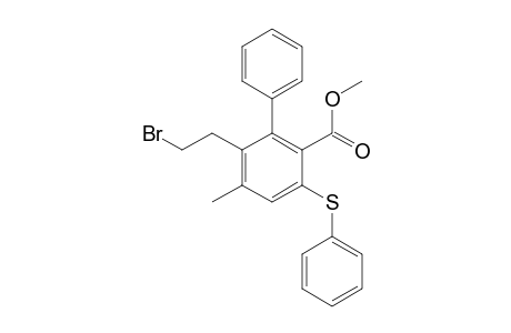 Methyl 4-methyl-5-(2-bromoethyl)-6-phenyl-2-(phenylsulfanyl)benzoate