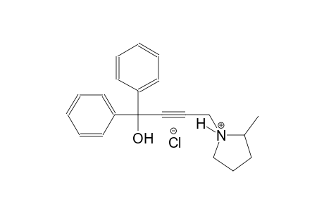 1-(4-hydroxy-4,4-diphenyl-2-butynyl)-2-methylpyrrolidinium chloride