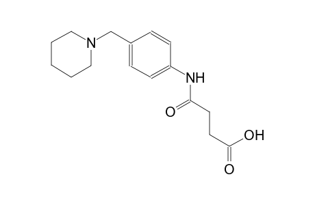 4-oxo-4-[4-(1-piperidinylmethyl)anilino]butanoic acid