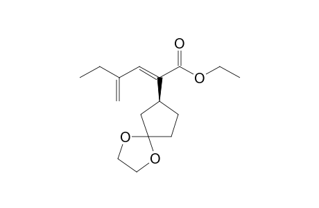 (2E)-2-[(3S)-6,9-dioxaspiro[4.4]nonan-3-yl]-4-ethyl-penta-2,4-dienoic acid ethyl ester
