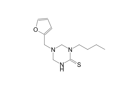 1-butyl-5-(2-furylmethyl)tetrahydro-1,3,5-triazine-2(1H)-thione