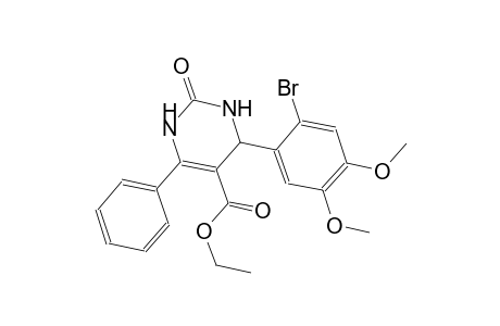 ethyl 4-(2-bromo-4,5-dimethoxyphenyl)-2-oxo-6-phenyl-1,2,3,4-tetrahydro-5-pyrimidinecarboxylate