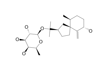 (2-R*,5-S*,7-S*,10-S*)-10-METHYL-2-[(1-METHYL-1-BETA-D-FUCOPYRANOSYL6-METHYLENESPIRO-[4.5]-DECAN-7-OL