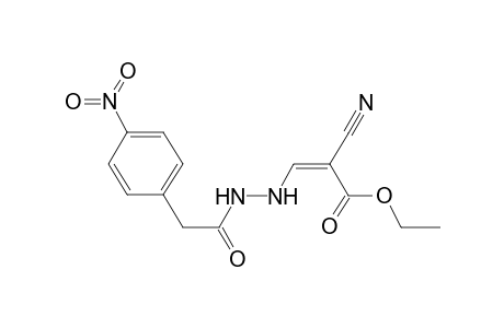 Ethyl (2Z)-2-cyano-3-(2-[(4-nitrophenyl)acetyl]hydrazino)-2-propenoate