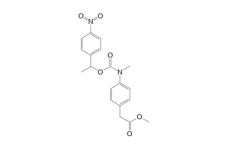 2-[4-[methyl-[1-(4-nitrophenyl)ethoxy-oxomethyl]amino]phenyl]acetic acid methyl ester