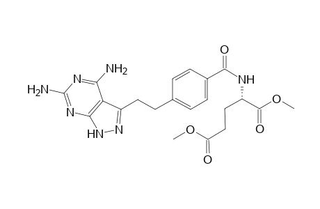 Dimethyl N-{4-[2-(2,4-diamino-7H-pyrazolo[3,4-d]pyrimidin5-yl)ethynyl]benzoyl}-L-glutamate