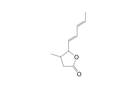 4-Methyl-5-penta-1,3-dienyltetrahydrofuran-2-one