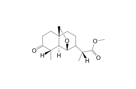 Methyl 3-Oxo-6.beta.,14-epoxy-5,6.alpha.H,4,11.beta.H-eudesman-12-oate