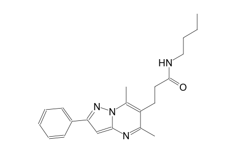 pyrazolo[1,5-a]pyrimidine-6-propanamide, N-butyl-5,7-dimethyl-2-phenyl-