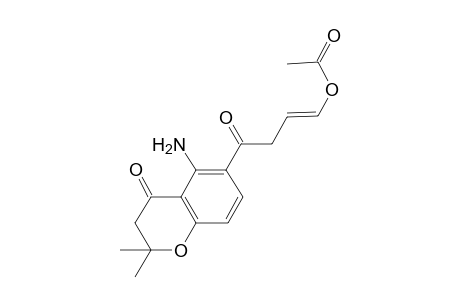 2,2-Dimethyl-5-amino-6-(4'-acetoxy-3'-butenoyl)-4-chromone