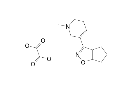 3-(1-METHYL-1,2,5,6-TETRAHYDROPYRIDIN-3-YL)-4,5,6,6A-TETRAHYDRO-3AH-CYCLOPENTA-[D]-ISOXAZOLE-OXALATE