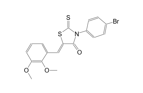 (5Z)-3-(4-bromophenyl)-5-(2,3-dimethoxybenzylidene)-2-thioxo-1,3-thiazolidin-4-one