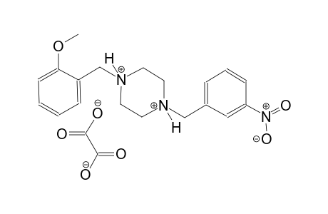 1-(2-methoxybenzyl)-4-(3-nitrobenzyl)piperazinediium oxalate