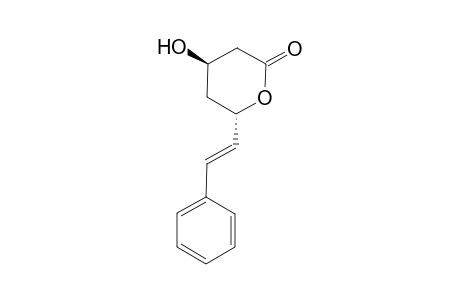 (4R,6S)-4-hydroxy-6-[(E)-2-phenylethenyl]-2-oxanone