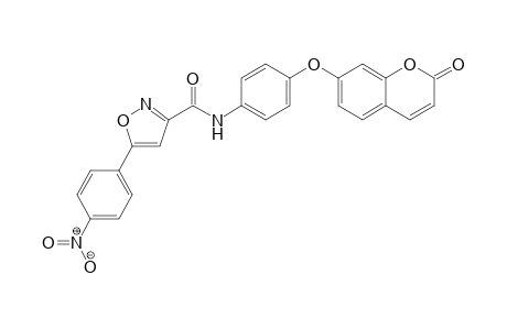 5-(4-Nitrophenyl)-N-{4-[(2-oxo-2H-1-benzopyran-7-yl)oxy]phenyl}-1,2-oxazole-3-carboxamide