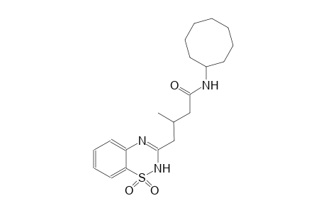 2H-1,2,4-benzothiadiazine-3-butanamide, N-cyclooctyl-beta-methyl-,1,1-dioxide