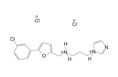 1H-imidazolium, 1-[3-[[[5-(3-chlorophenyl)-2-furanyl]methyl]ammonio]propyl]-, dichloride