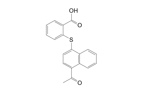 Benzoic acid, 2-[(4-acetyl-1-naphthalenyl)thio]-