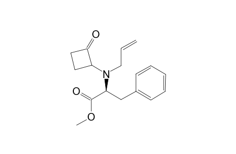 (2S)-methyl 2-(allyl(2-oxocyclobutyl)amino)-3-phenylpropanoate