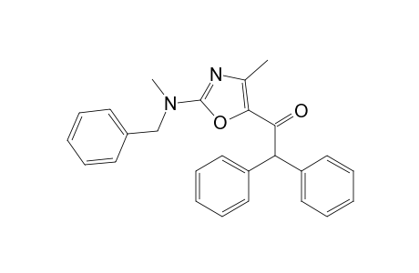 1-[4-Methyl-2-[methyl(phenylmethyl)amino]-5-oxazolyl]-2,2-diphenylethanone