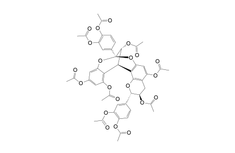 PROANTHOCYANIDIN-A-4-PERACETATE;EPICATECHIN-(4-BETA->8,2-BETA->O->7)-ENT-CATECHIN-PERACETATE