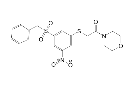 4-({[3-(benzylsulfonyl)-5-nitrophenyl]sulfanyl}acetyl)morpholine