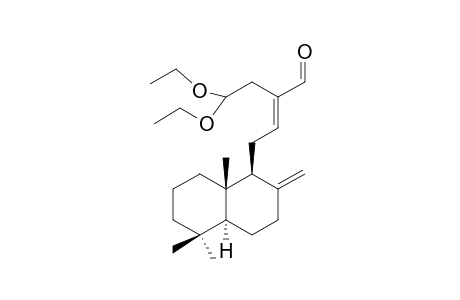 (E)-15,15-DIETHOXYLABDA-8(17),12-DIEN-16-AL