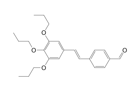 4-[(E)-2-(3,4,5-tripropoxyphenyl)ethenyl]benzaldehyde