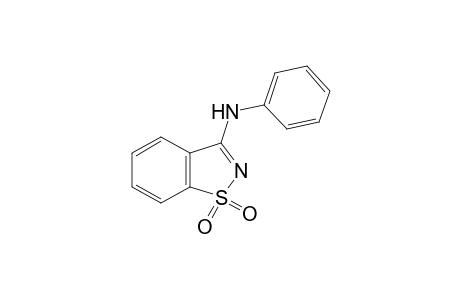 3-anilino-1,2-benzisothiazole, 1,1-dioxide