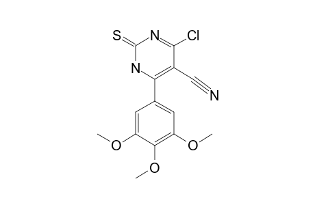 6-(3,4,5-TRIMETHOXYPHENYL)-4-CHLORO-2-THIOXO-1,2-DIHYDROPYRIMIDINE-5-CARBONITRILE