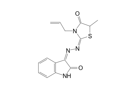 3-{[3-Allyl-5-methyl-4-oxo-thiazolidin-(2E)-ylidene]-hydrazono}-1,3-dihydro-indol-2-one