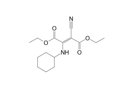 Diethyl 2-cyano-3-(cyclohexylamino)but-2-ene-1,4-dioate