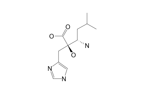 LEUHISTIN;(2R,3S)-3-AMINO-2-HYDROXY-2-(1H-IMIDAZOL-4-YLMETHYL)-5-METHYLHEXANOIC-ACID