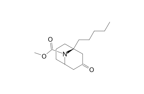 9-Methoxycarbonyl-1(R)-pentyl-9-azabicyclo[3.3.1]nonan-3-one