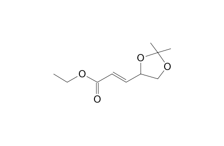 Ethyl (2E)-3-(2,2-dimethyl-1,3-dioxolan-4-yl)-2-propenoate
