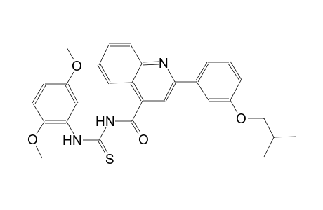 N-(2,5-dimethoxyphenyl)-N'-{[2-(3-isobutoxyphenyl)-4-quinolinyl]carbonyl}thiourea