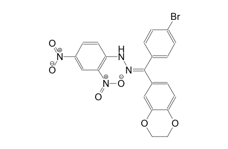 methanone, (4-bromophenyl)(2,3-dihydro-1,4-benzodioxin-6-yl)-, (2,4-dinitrophenyl)hydrazone, (E)-