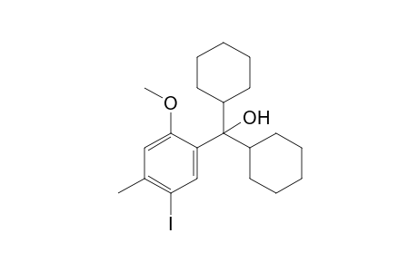 Dicyclohexyl(5-iodo-2-methoxy-4-methylphenyl)methanol