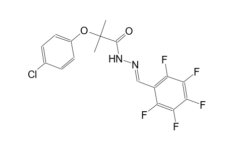 2-(4-chlorophenoxy)-2-methyl-N'-[(E)-(2,3,4,5,6-pentafluorophenyl)methylidene]propanohydrazide
