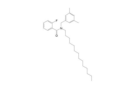 Benzamide, 2-fluoro-N-(3,5-dimethylbenzyl)-N-tetradecyl-